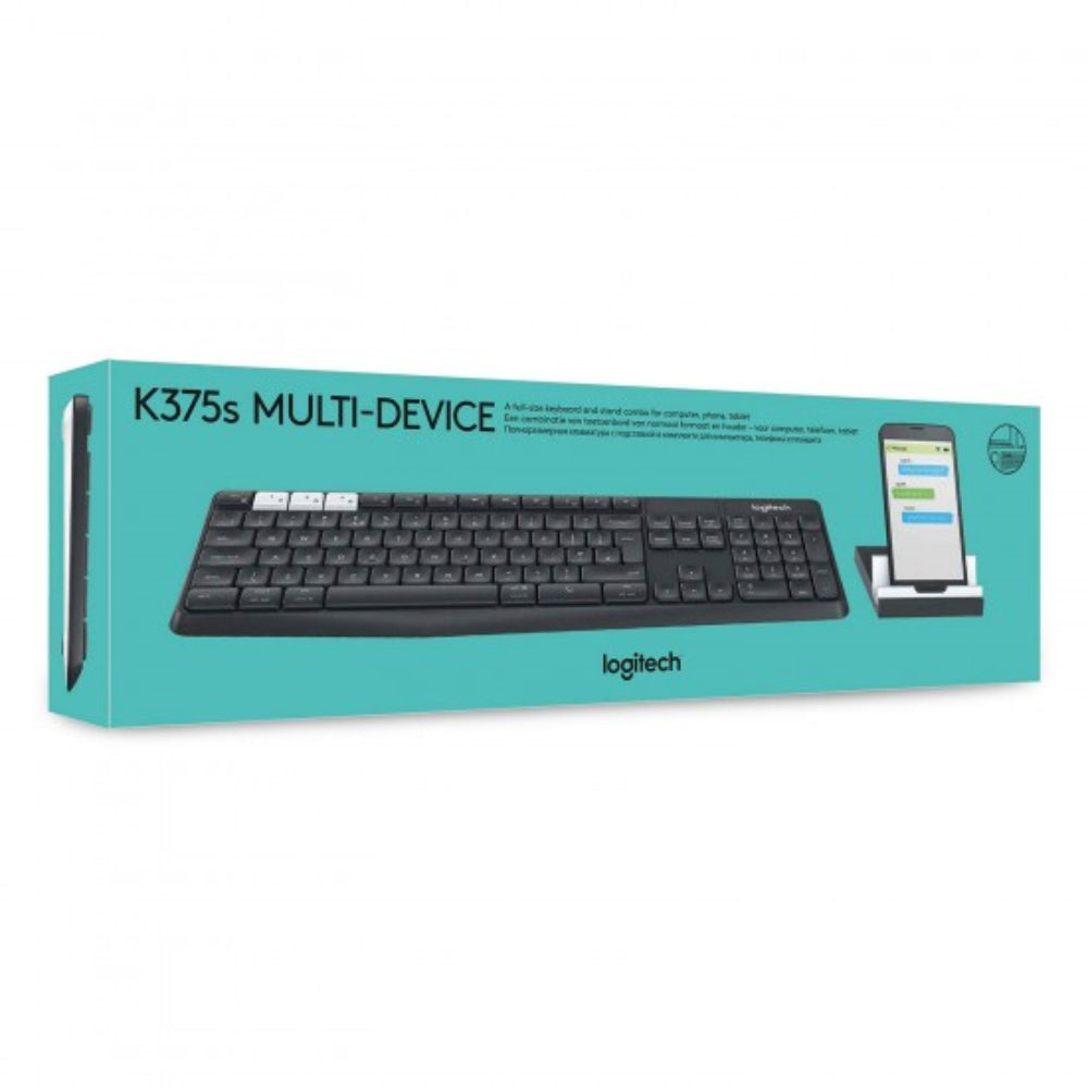 LOGITECH K375S Membrane Wireless Keyboard and Stand Combo