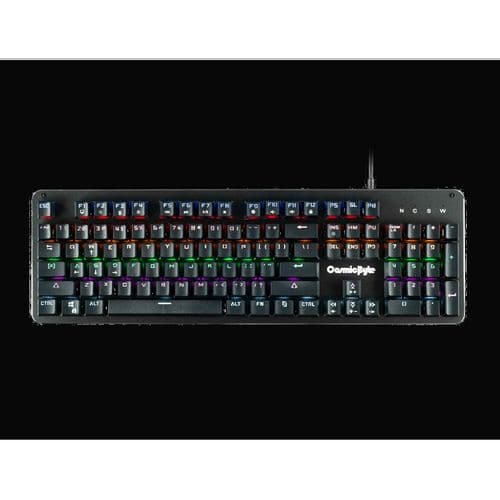 COSMIC BYTE CB-GK-12 Neon Full Size Mechanical Wired Gaming Keyboard ( Black ) ( Blue Switch )