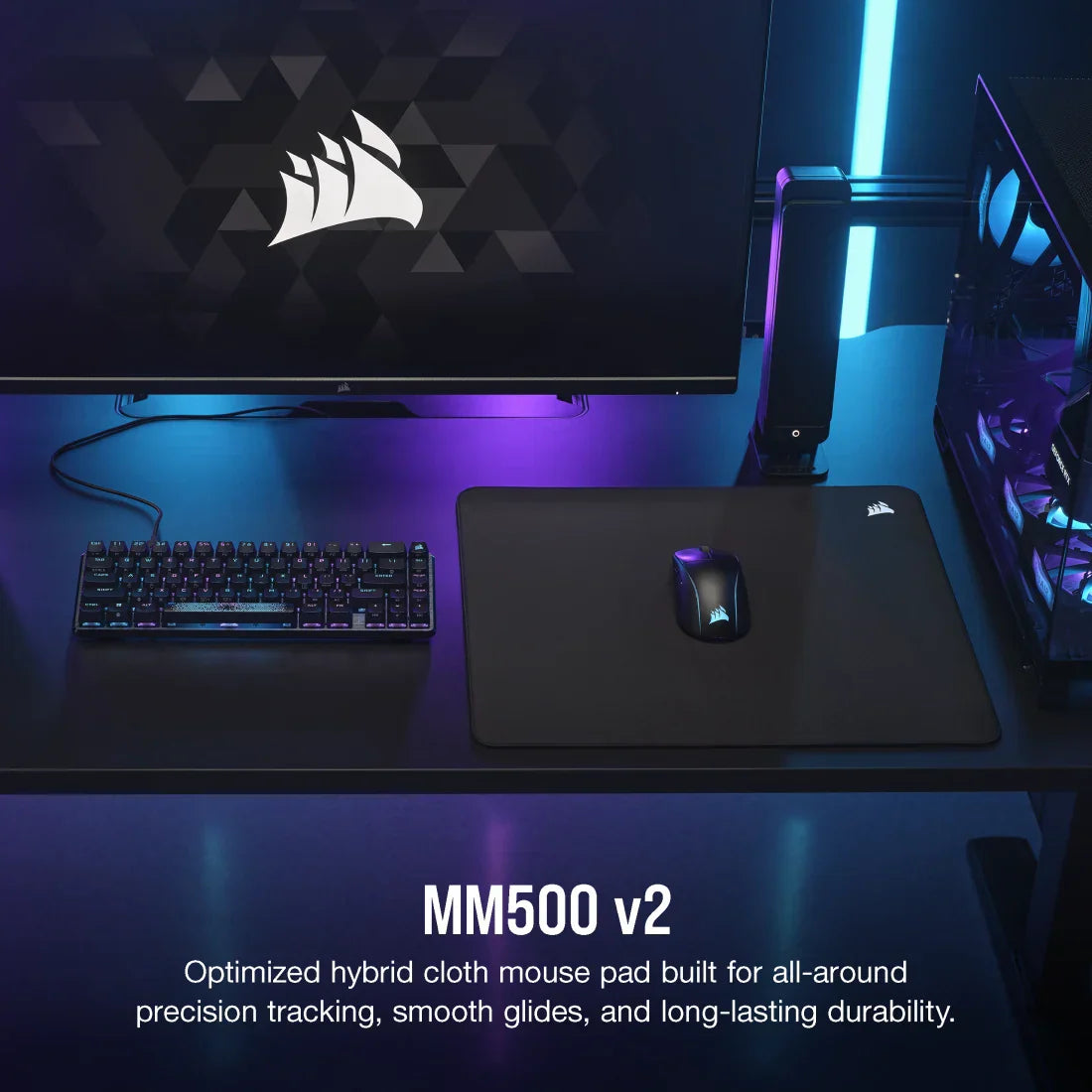 CORSAIR MM500 V2 HYBRID CLOTH GAMING MOUSE PAD - L CH-941B161-WW