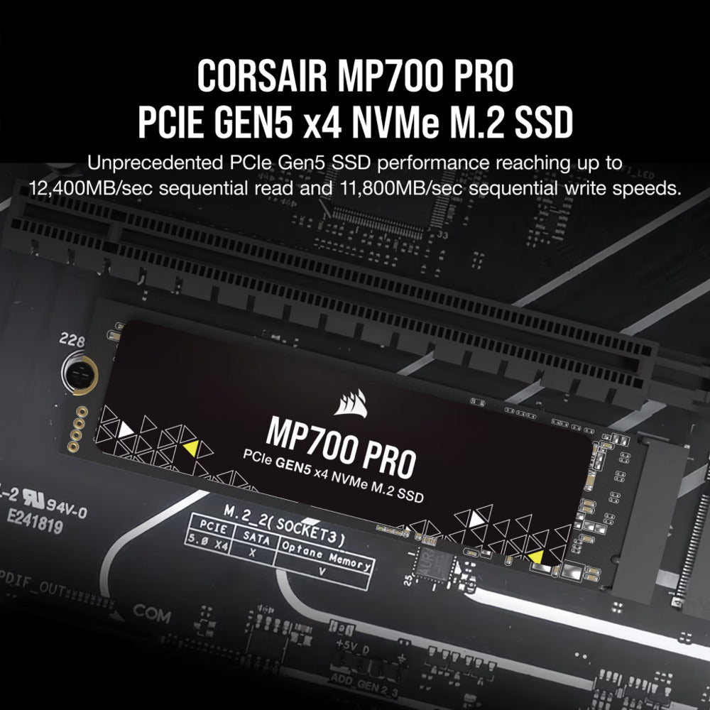 CORSAIR MP700 Pro 1TB M.2 NVME Gen5 Internal Solid State Drive ( SSD )