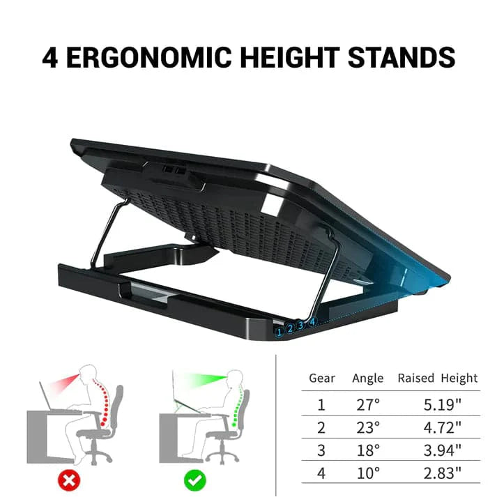 ANT ESPORTS NC210 Gaming Laptop RGB Cooler
