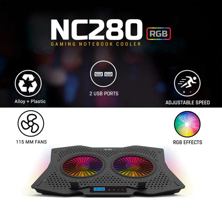 ANT ESPORTS NC280 RGB Gaming Notebook Cooler