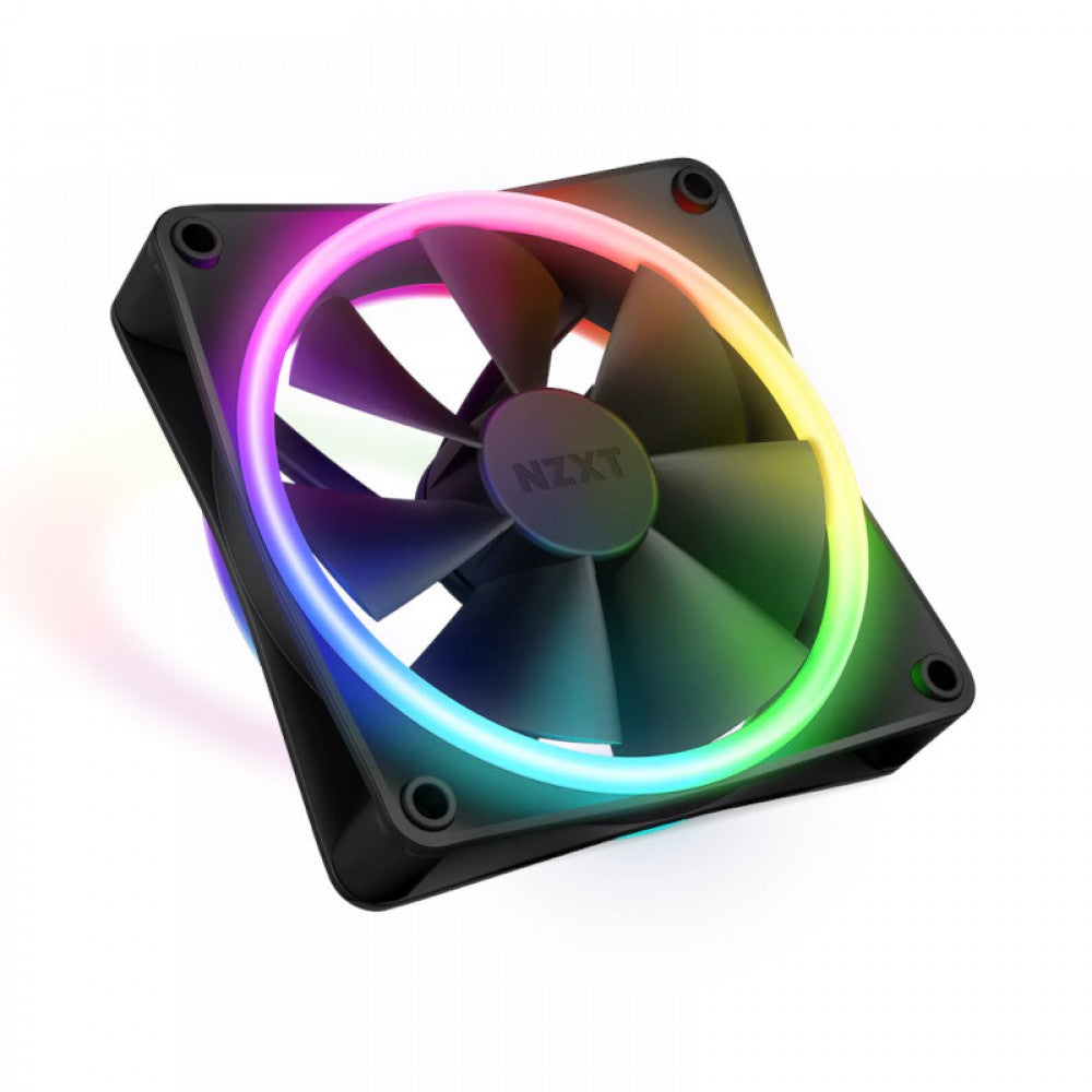NZXT F120 RGB Duo 120mm Cabinet Fan Black (Single Pack)