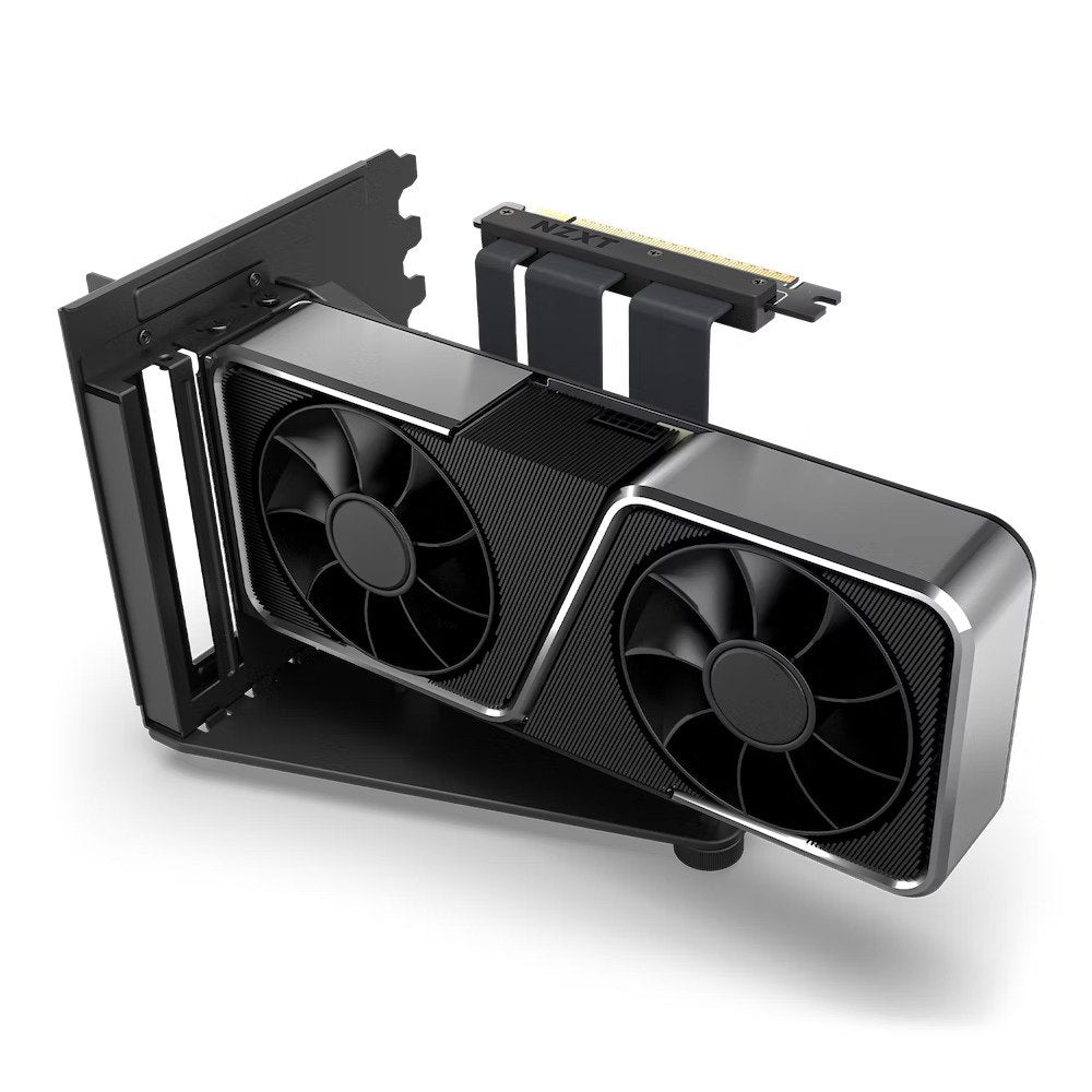 NZXT H7 Series (PCIe 4.0x16) Vertical GPU Bracket Kit With 175mm Riser Cable (Black)