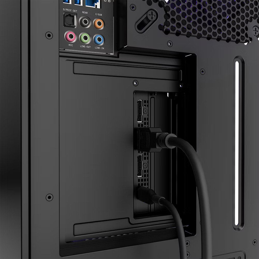 NZXT H7 Series (PCIe 4.0x16) Vertical GPU Bracket Kit With 175mm Riser Cable (Black)