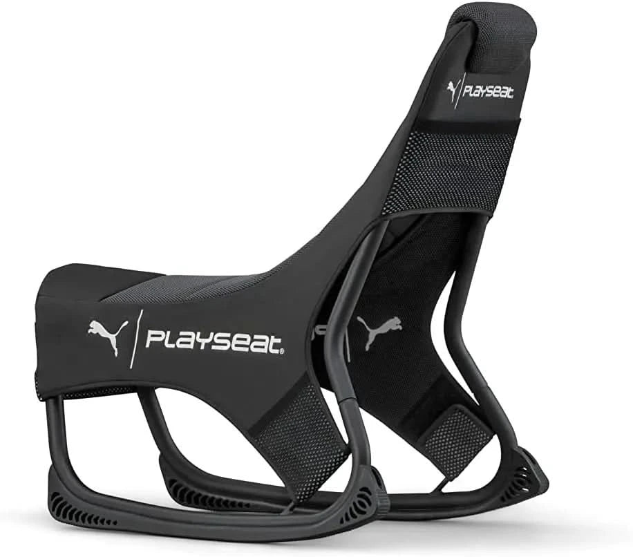 Playseat | PUMA Gaming Seat | ActiFit Material | MotionForce Stand for Optimal Hold | Multiple Pockets for Easy Access | Gaming Chair with Best Comfort | Black Edition