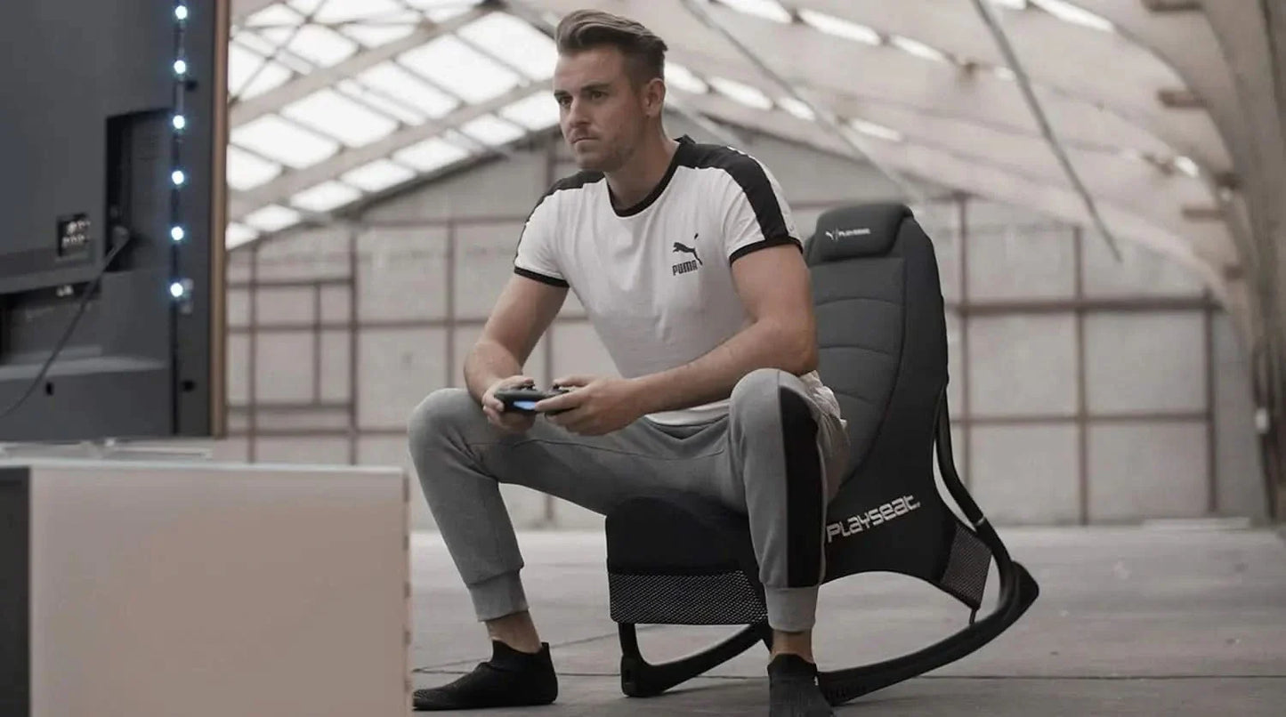 Playseat | PUMA Gaming Seat | ActiFit Material | MotionForce Stand for Optimal Hold | Multiple Pockets for Easy Access | Gaming Chair with Best Comfort | Black Edition