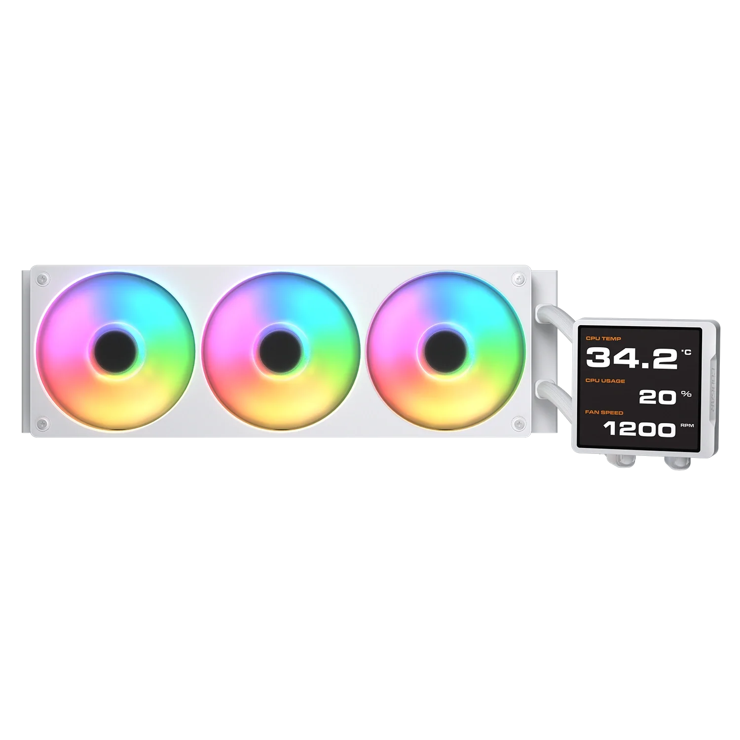 Cougar Poseidon Vistek Pro ARGB 360 White LCD Liquid Cooler