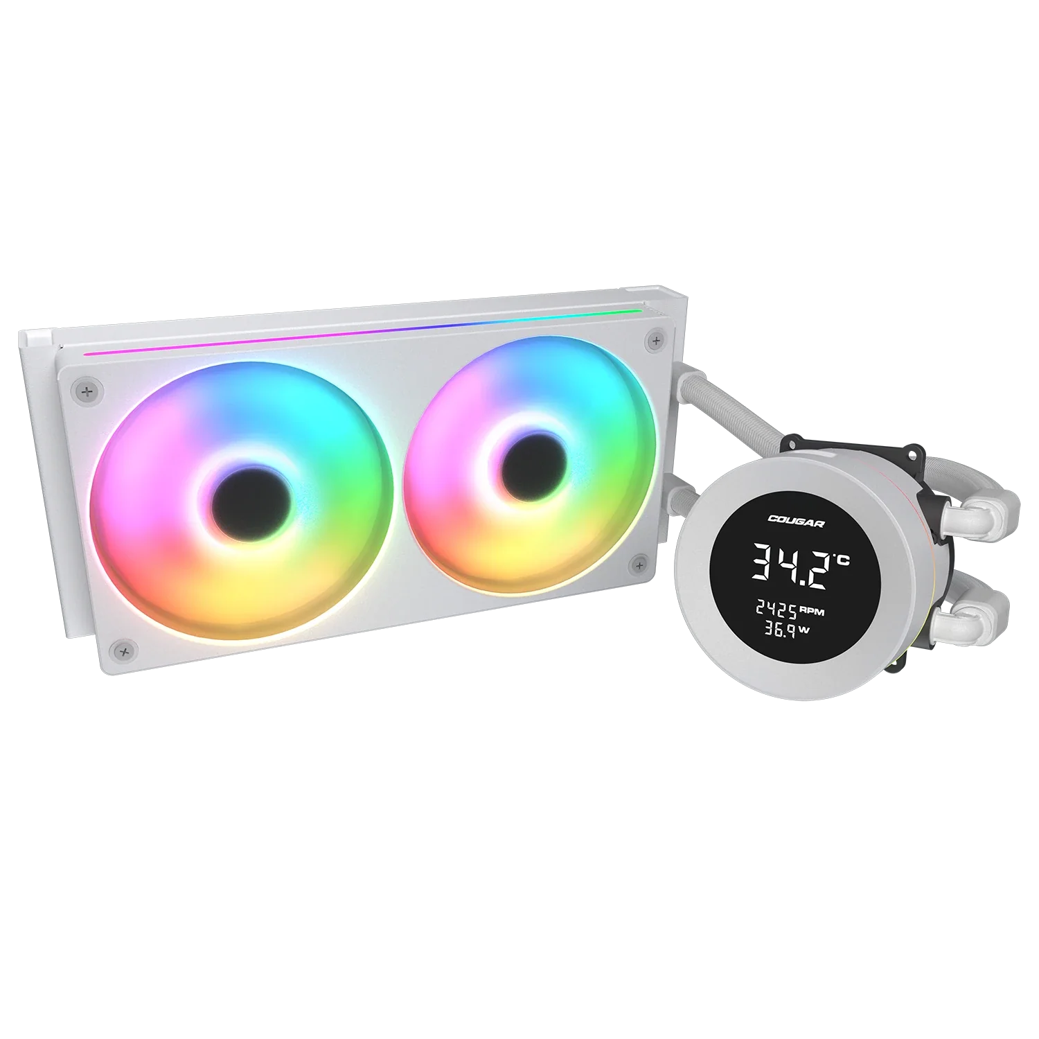 Cougar Poseidon Vistek ARGB 240 White Analog Liquid Cooler