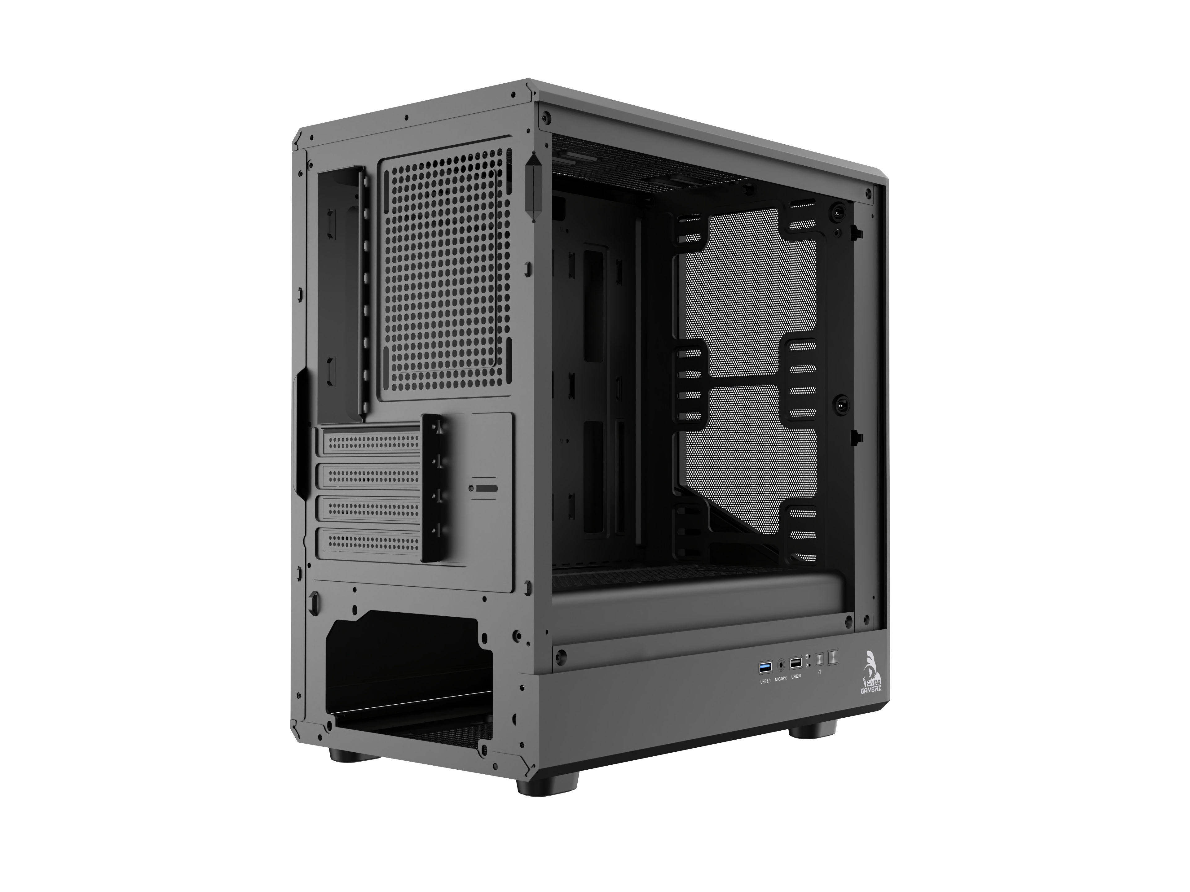 TAG Gamerz Starlight ARGB MATX Mid Tower Cabinet (Black)