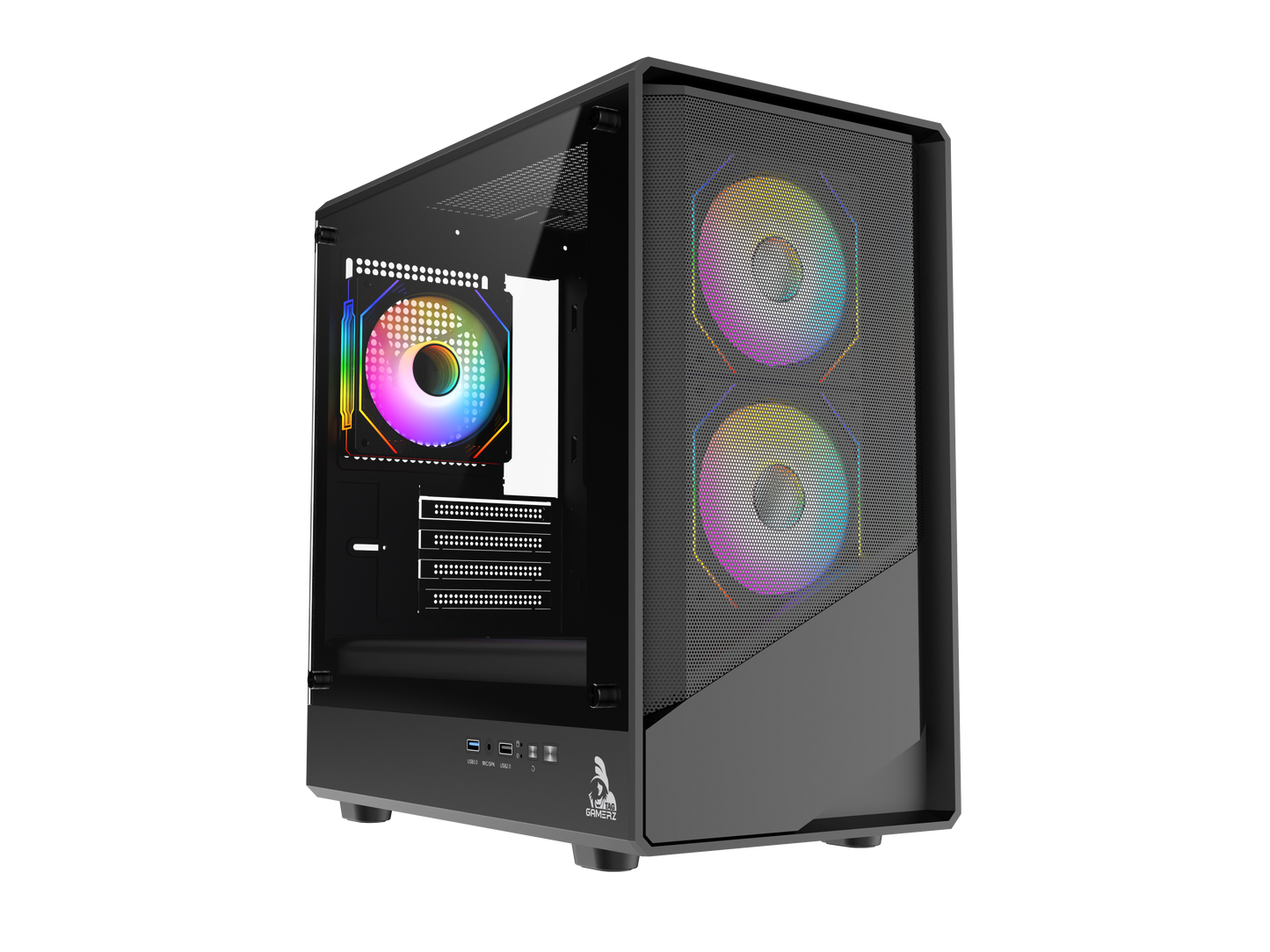 TAG Gamerz Starlight ARGB MATX Mid Tower Cabinet (Black)