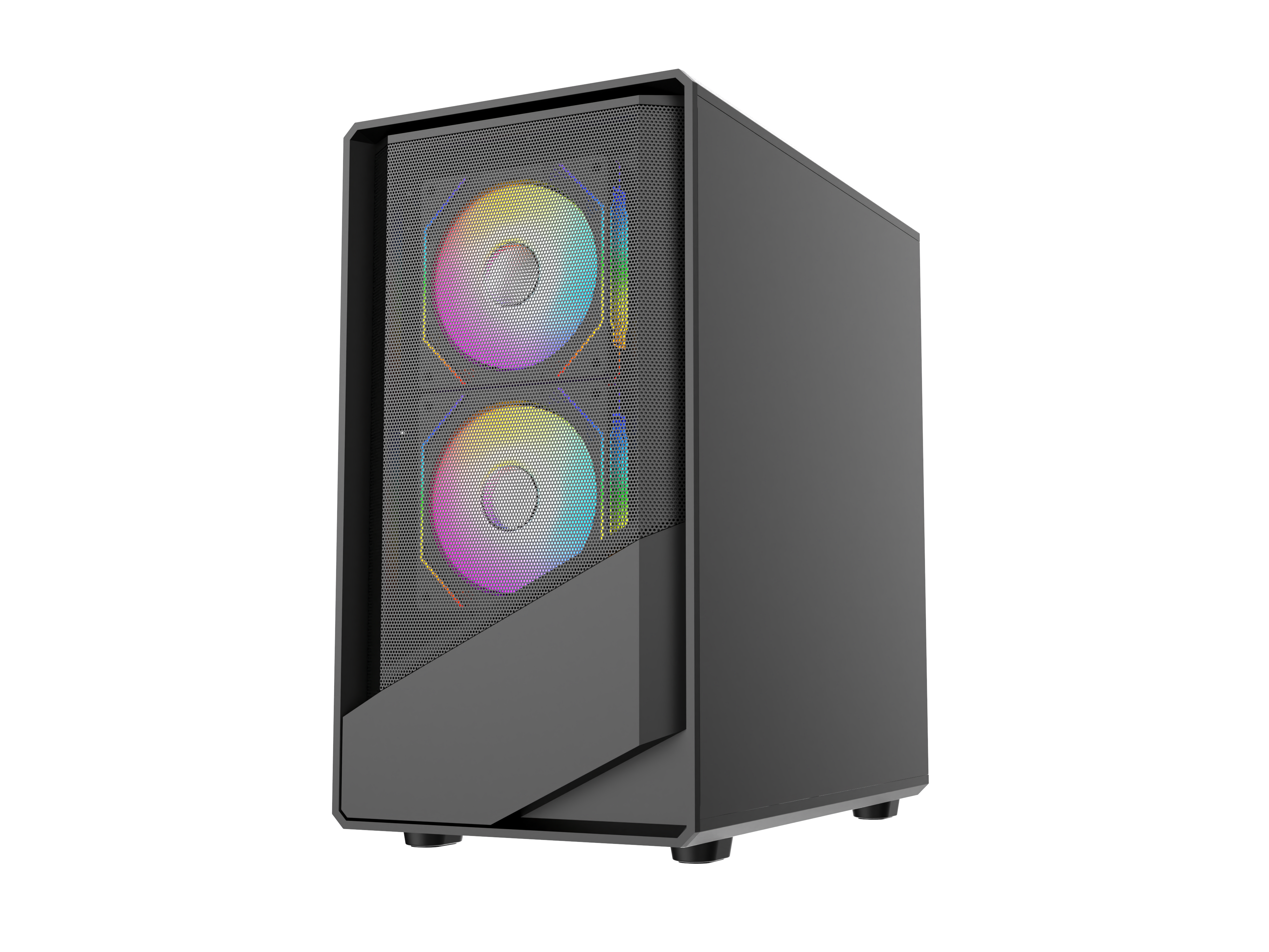 TAG Gamerz Starlight ARGB MATX Mid Tower Cabinet (Black)