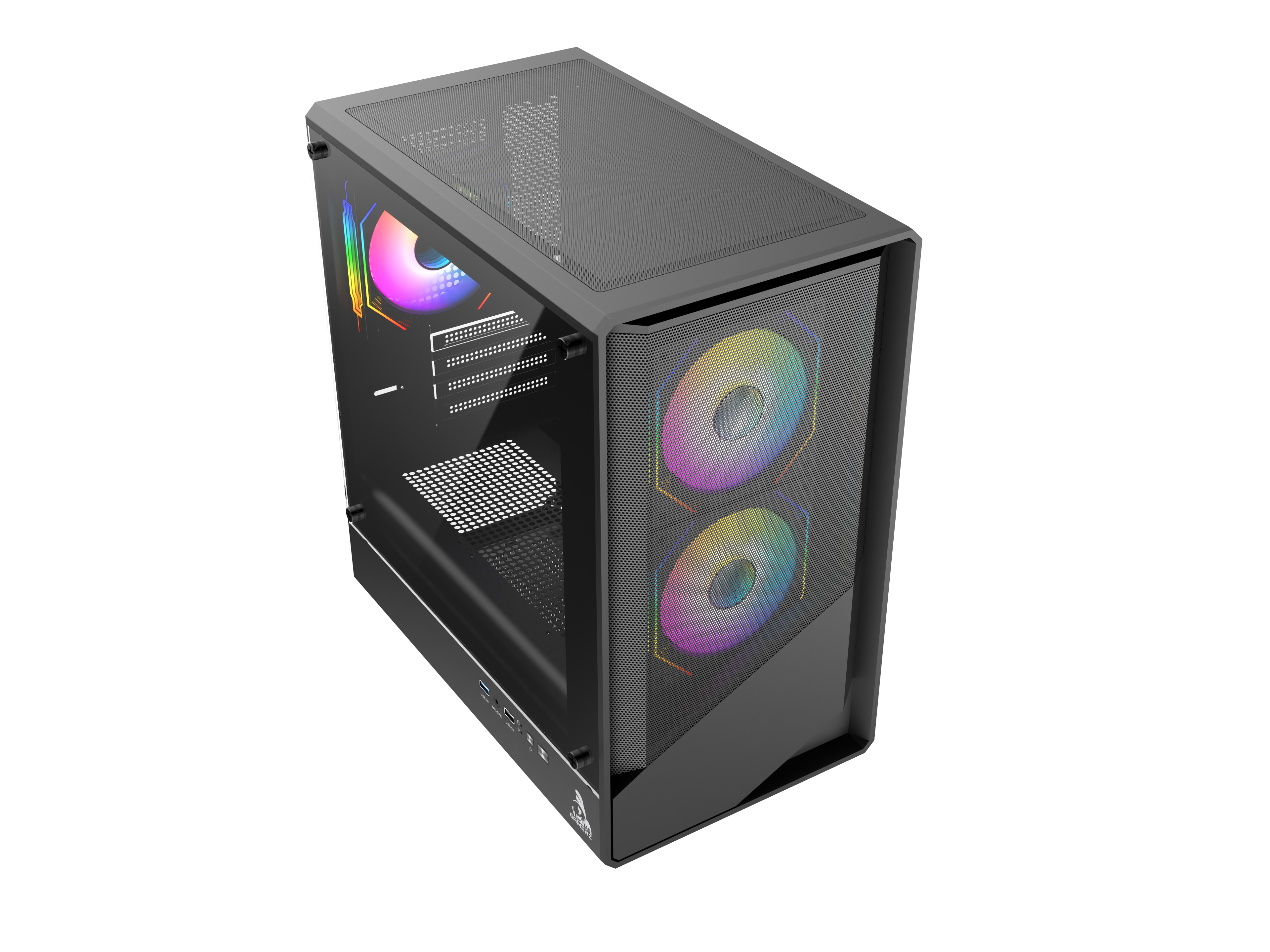 TAG Gamerz Starlight ARGB MATX Mid Tower Cabinet (Black)