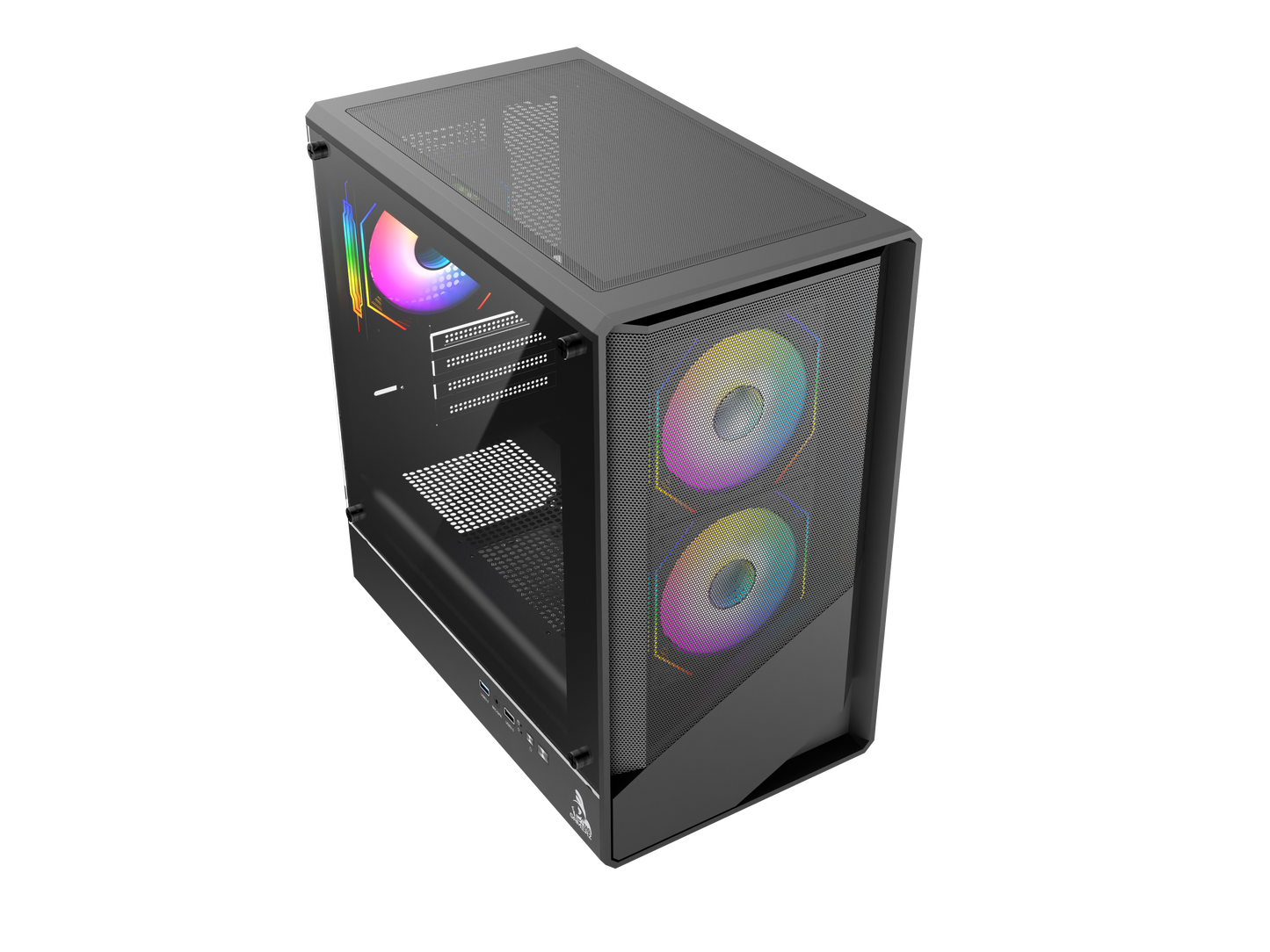 TAG Gamerz Starlight ARGB MATX Mid Tower Cabinet (Black)
