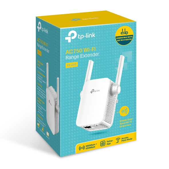 TPLink RE205 AC750 Wi-Fi Range Extender