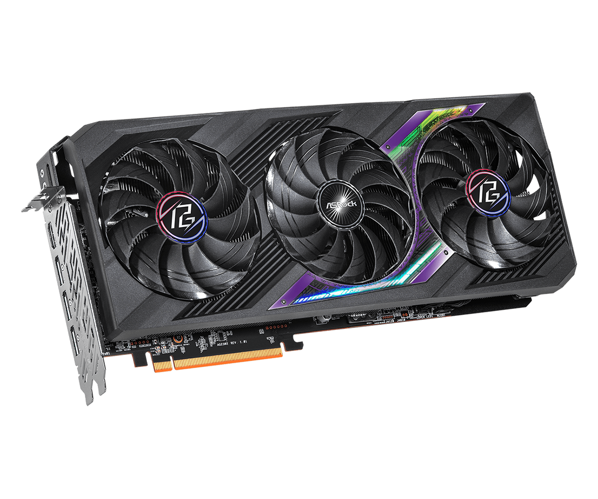 ASRock Radeon RX 7700 XT 12GB GDDR6 Graphics Card Phantom Gaming
