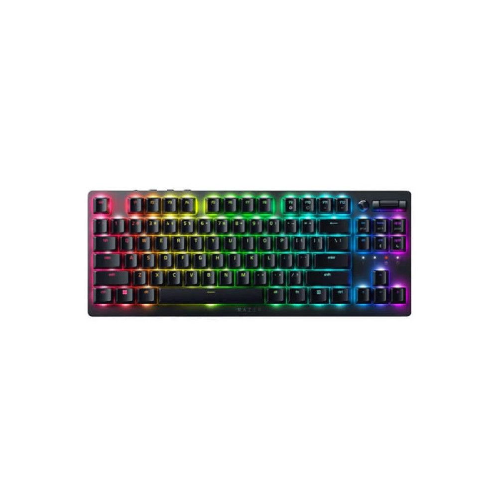 RAZER DeathStalker V2 Pro Low Profile TKL Mechanical Wireless Gaming Keyboard (Black) (Red Switch) (Optical Switch) (RZ03-04370100-R3M1)
