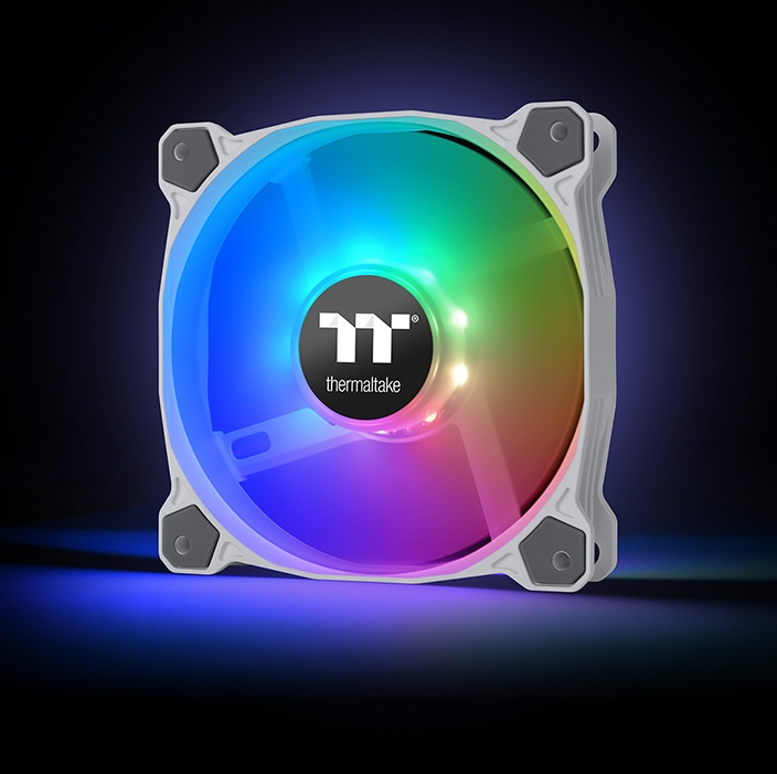 THERMALTAKE Pure 12 TT Premium Edition 120mm ARGB Sync Cabinet Fan (White) (Triple Pack)