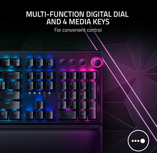 RAZER BlackWidow V3 Pro RGB Full Size Mechanical Wireless + Bluetooth Gaming Keyboard ( Razer Green Switch )