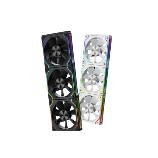 ANT ESPORTS ShiftFlow 120MM Wireless ARGB Cabinet Fan ( Black ) ( Triple Pack )