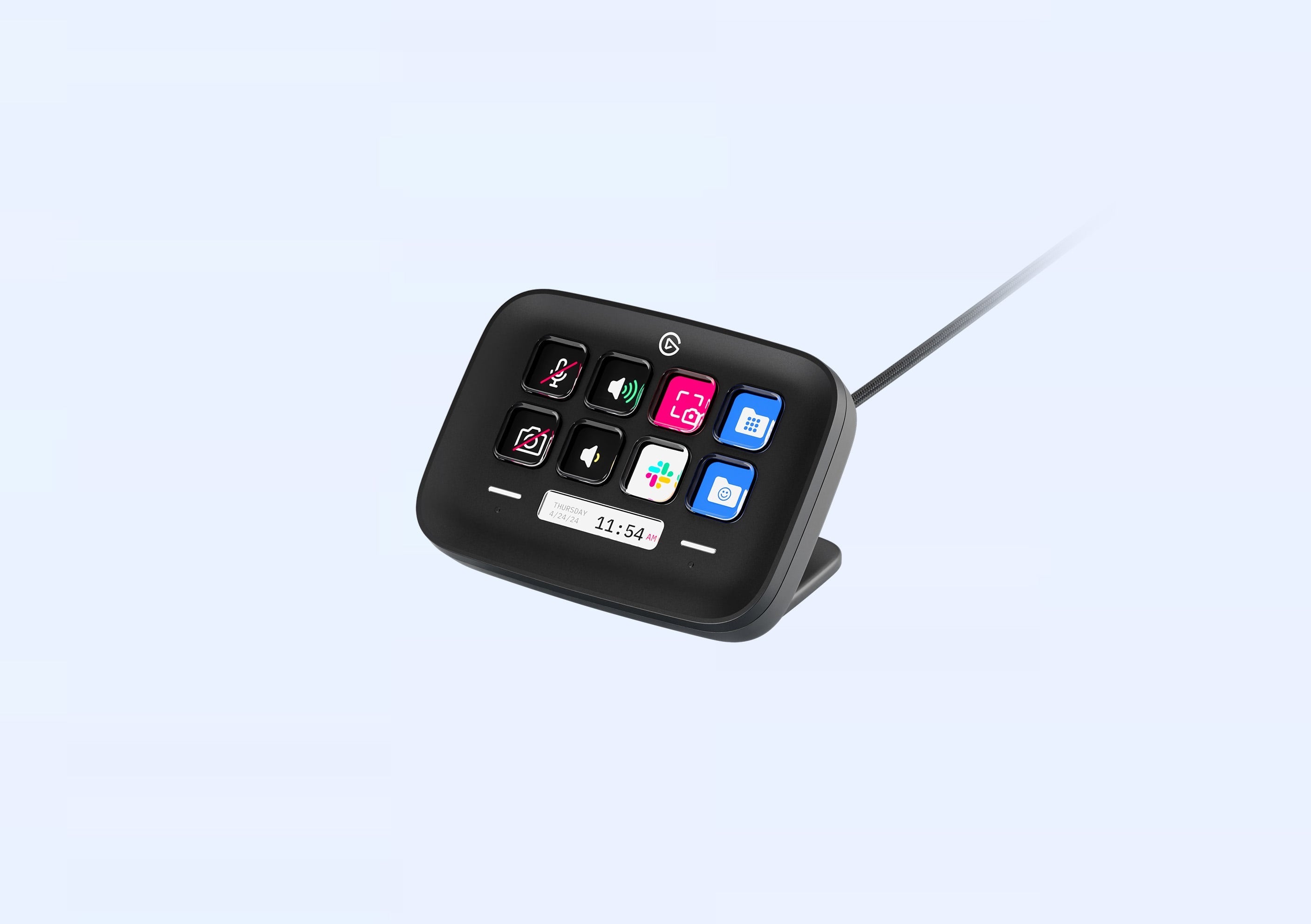 ELGATO STREAM DECK NEO USB PRODUCTIVITY CONTROLLER, 8 CUSTOMIZABLE KEYS 10GBJ9911 BLACK