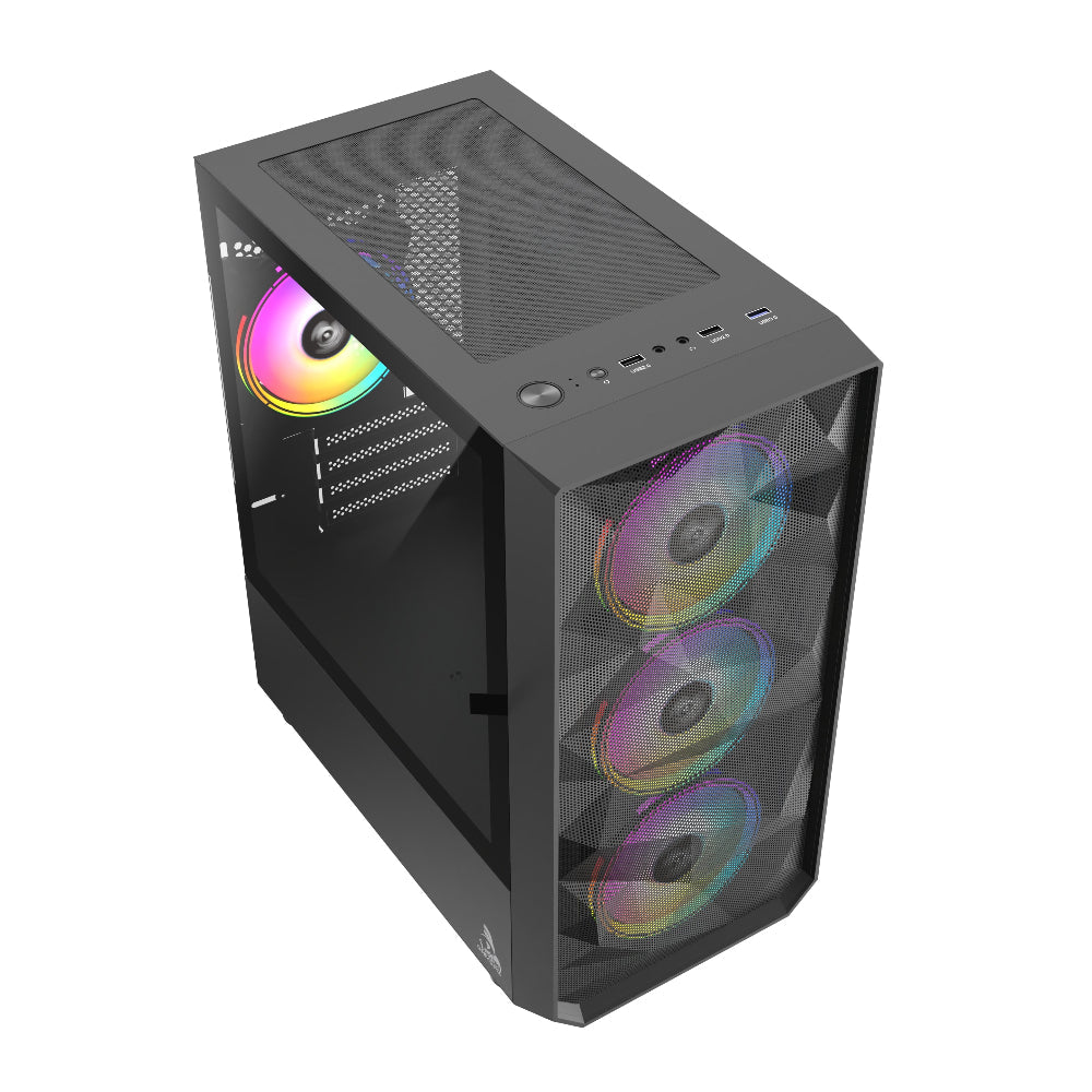 TAG Gamerz Pulser ARGB MATX Mid Tower Cabinet (Black)