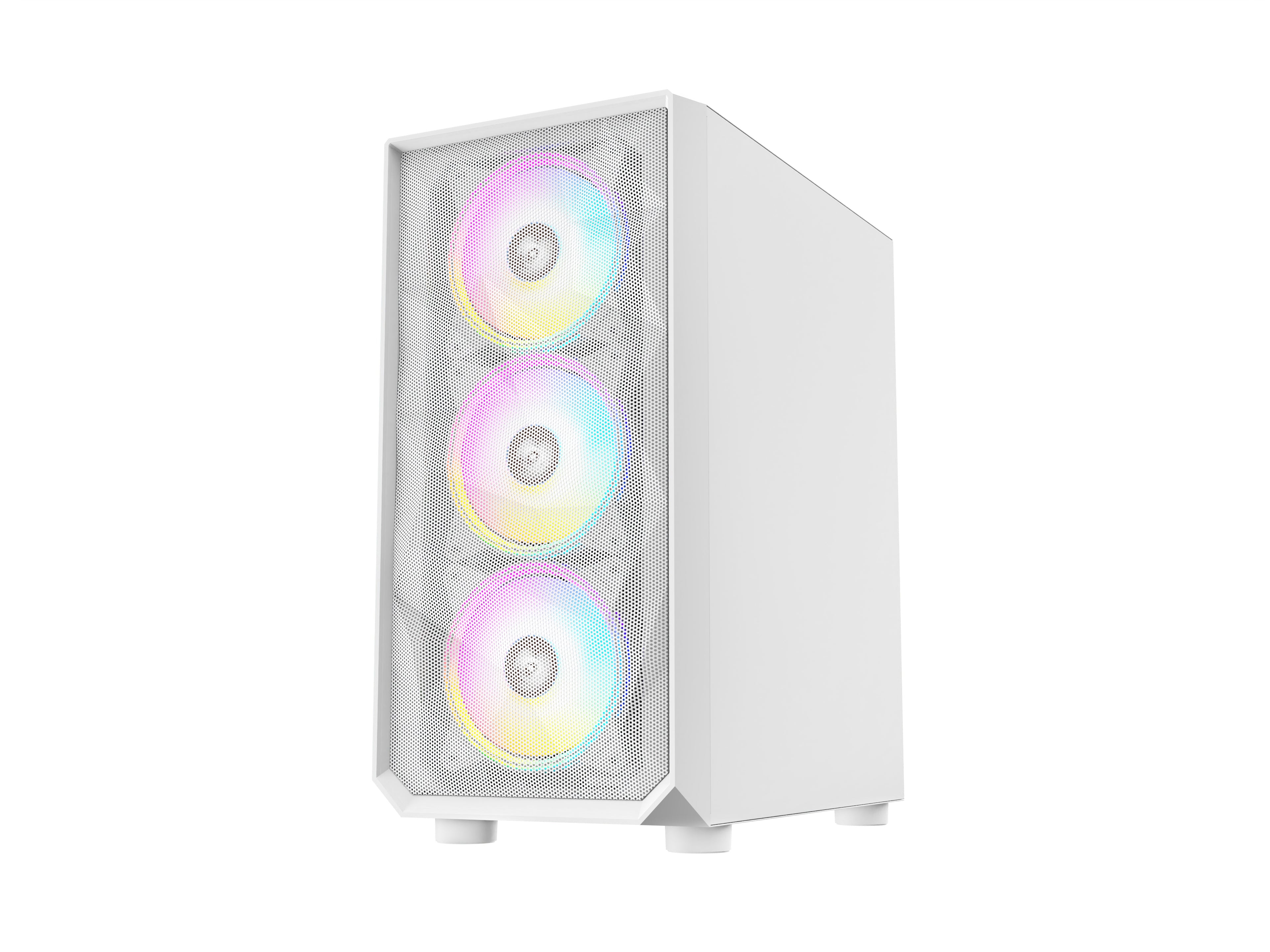 TAG Gamerz Pulser ARGB MATX Mid Tower Cabinet (White)