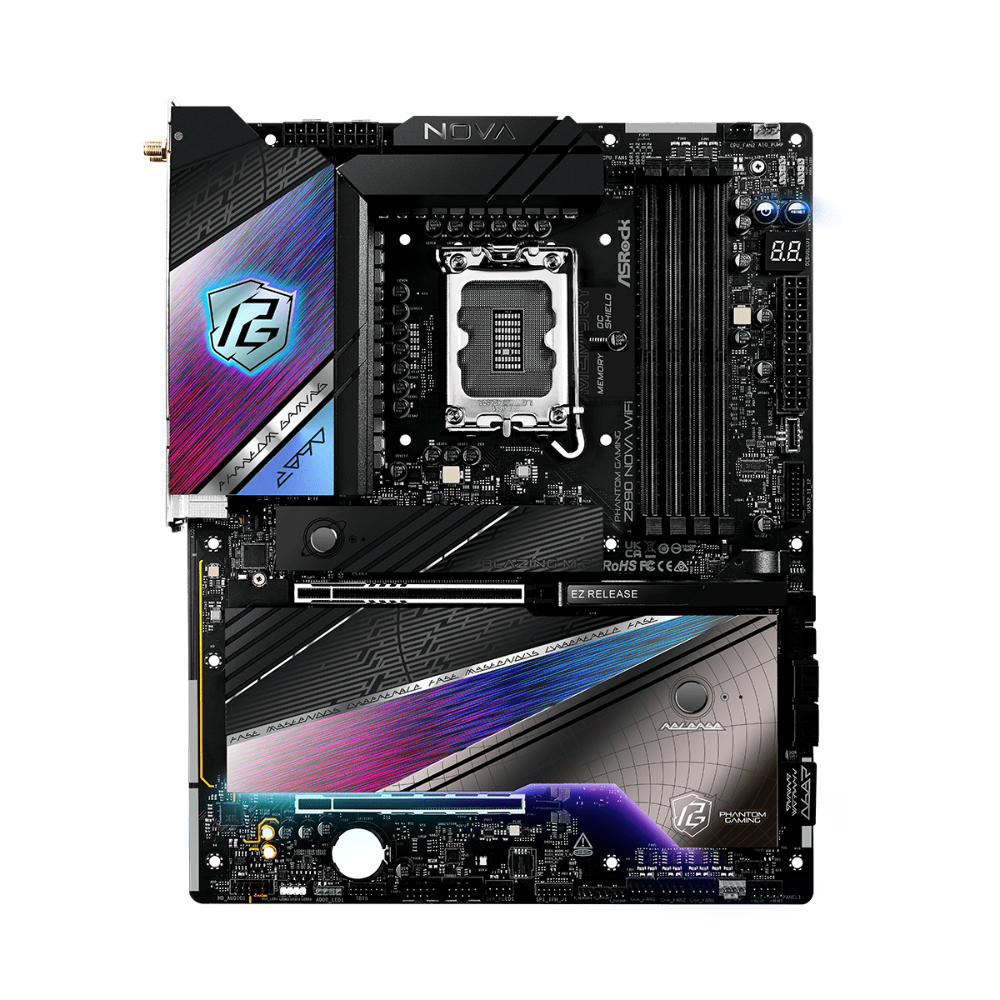 ASROCK Phantom Gaming Z890 Nova Wifi DDR5 Intel Motherboard ( Black )