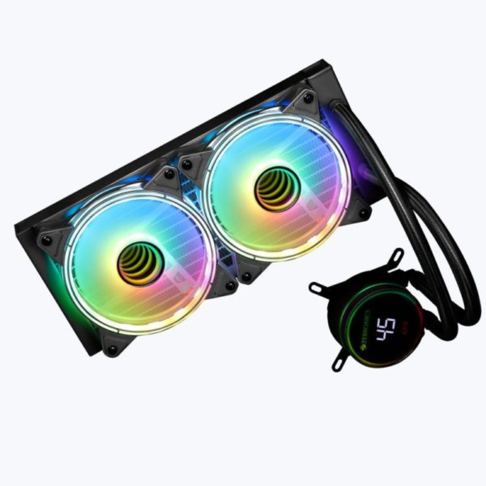 ZEBRONICS ZEB AIO240TB ARGB 240mm CPU Liquid Cooler ( With LCD Display ) ( Black )