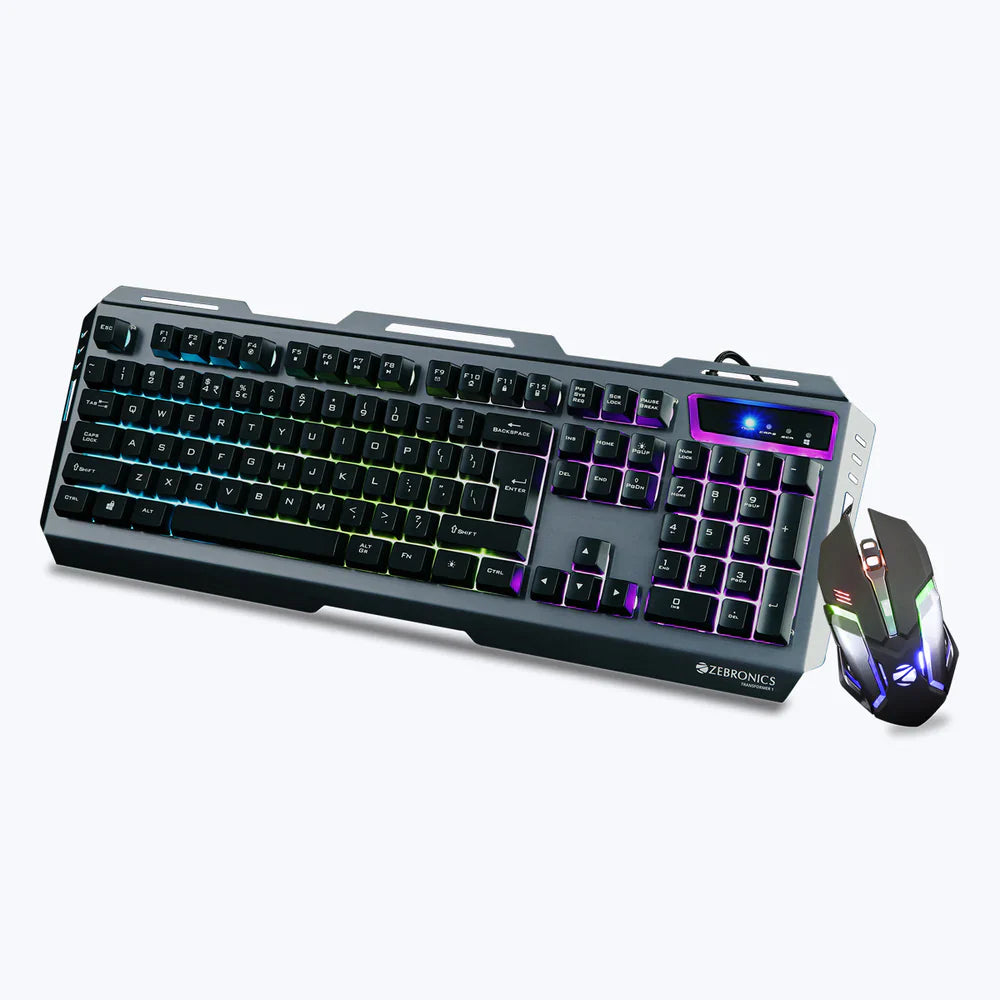 ZEBRONICS Transformer 1 RGB Wired Gaming Keyboard and Mouse Combo ( Black )