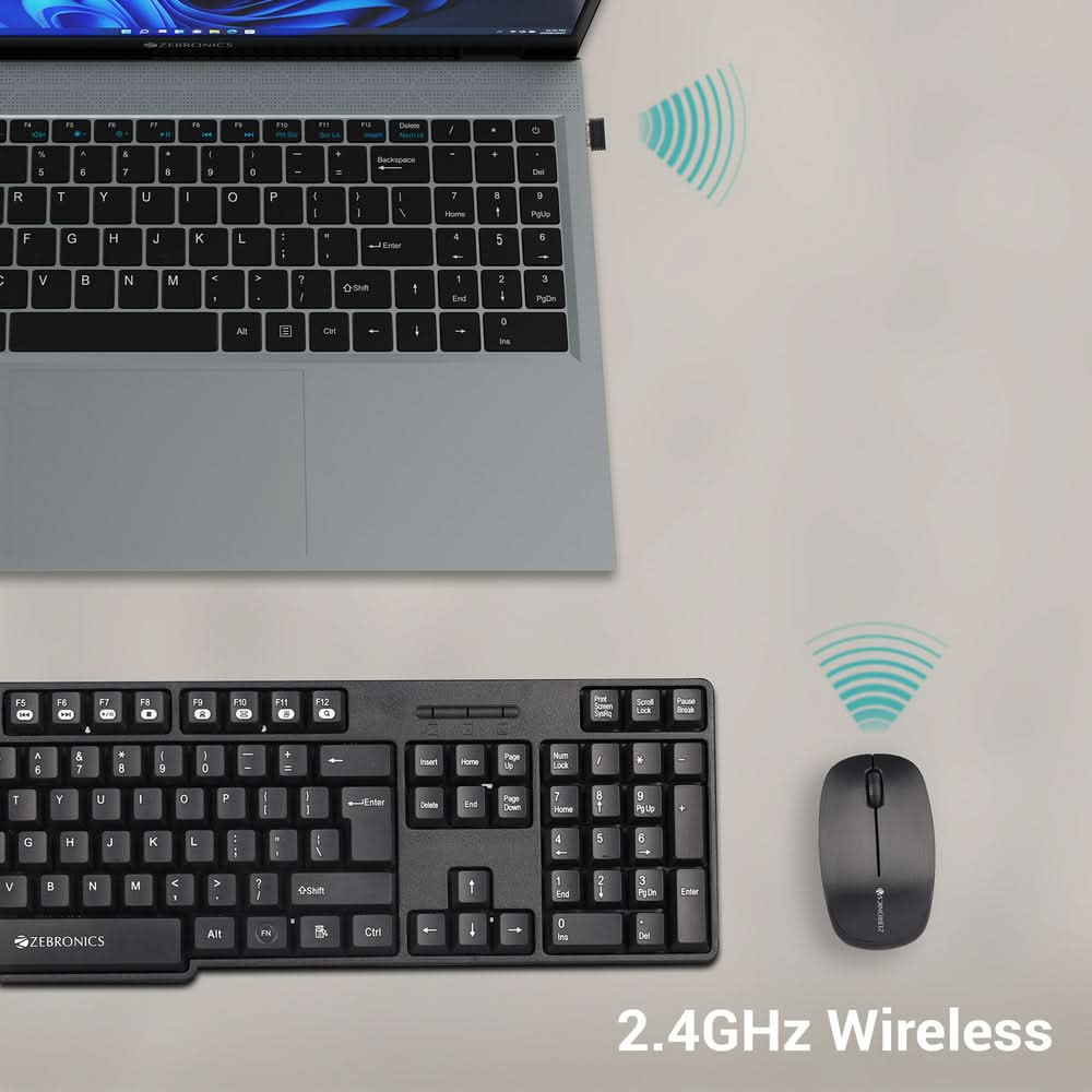 ZEBRONICS SET WIRELESS COMPANION 115 BLACK KEYBOARD