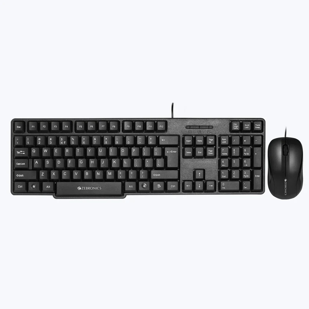 ZEBRONICS Judwaa 850 1200DPI Wired Keyboard and Mouse Combo ( Black )