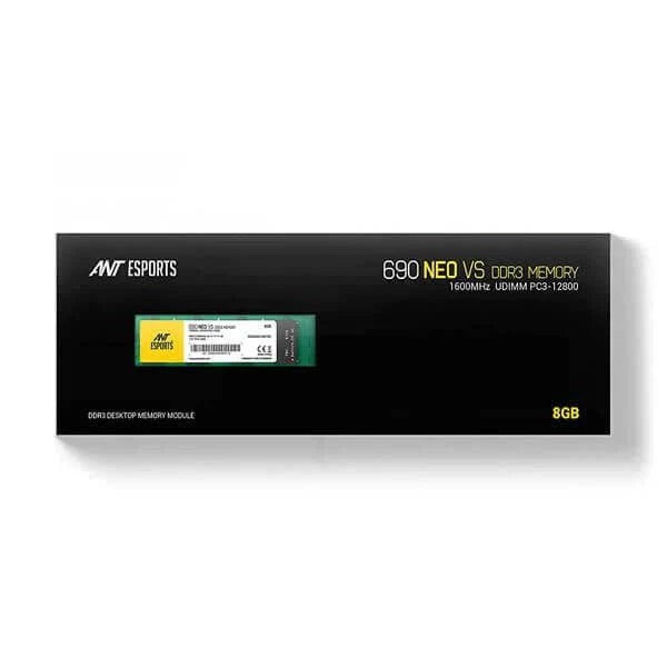 ANT ESPORTS 690 Neo VS 8GB ( 8GBx1 ) 1600MHz DDR3 RAM ( CL11 )