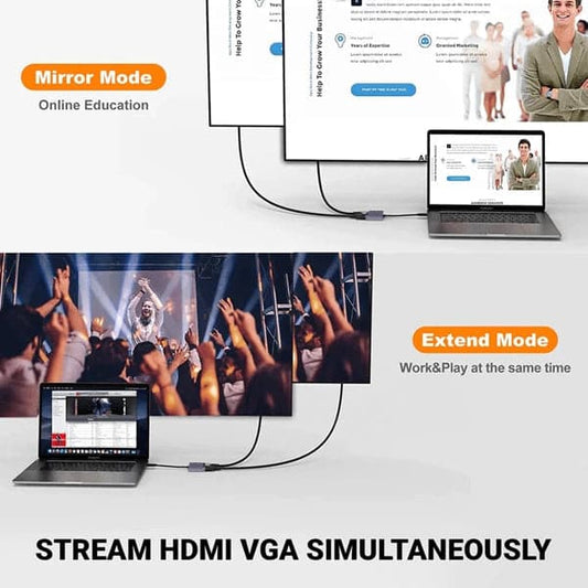 ANT ESPORTS AEC210 USB Type C Docking Station With HDMI And VGA Port