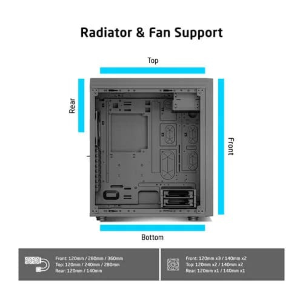 PROLAB DESIGN AI858 EATX Full Tower Cabinet ( Black )