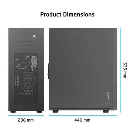 PROLAB DESIGN AI858 EATX Full Tower Cabinet ( Black )
