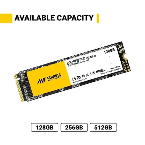 ANT ESPORTS 690 Neo Pro 128GB M.2 NVMe Gen3 Solid State Drive (SSD)