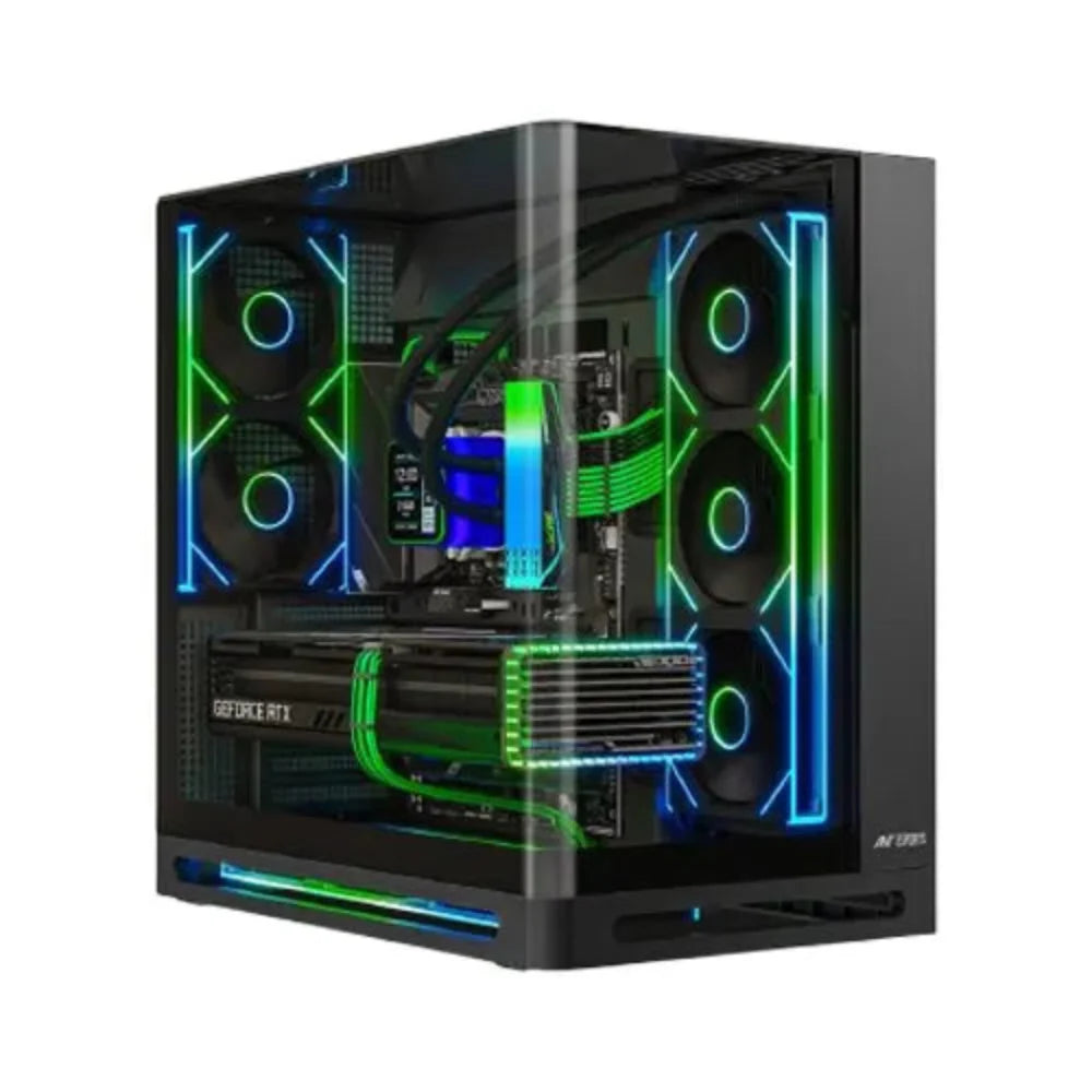 ANT ESPORTS Crystal ARC Pro ATX Mid Tower Cabinet ( Black )