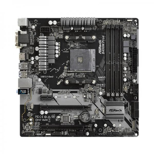 ASROCK B450M Pro4 DDR4 AMD Motherboard