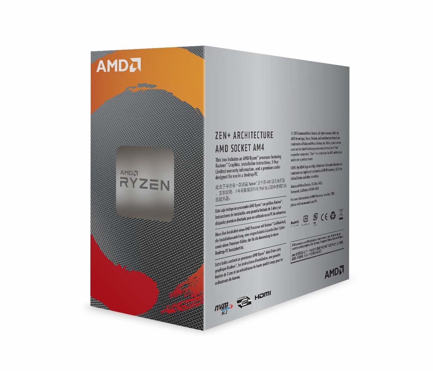 AMD RYZEN 3 3200G 4 CORES UPTO 4 GHZ AM4 PROCESSOR