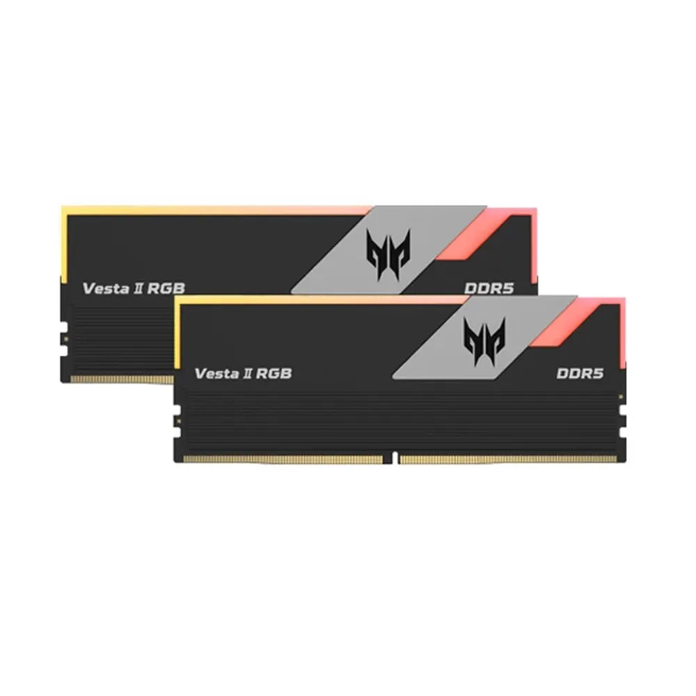 ACER Predator Vesta II RGB 64GB ( 32GBx2 ) 6000MHz DDR5 Desktop RAM (Black) ( CL30 )
