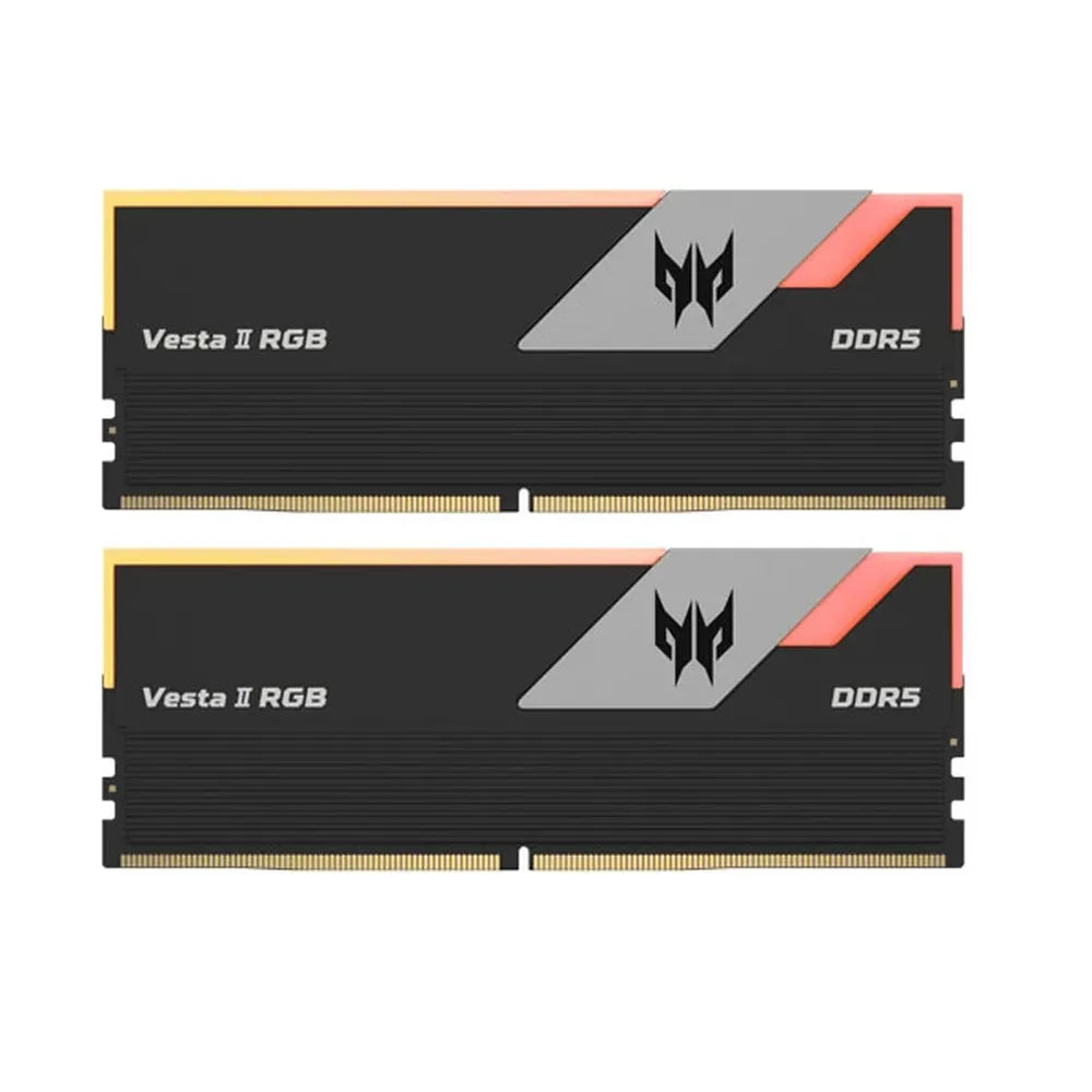 ACER Predator Vesta II RGB 32GB ( 16GBx2 ) 7200MHz DDR5 RAM (Black) ( CL34 )