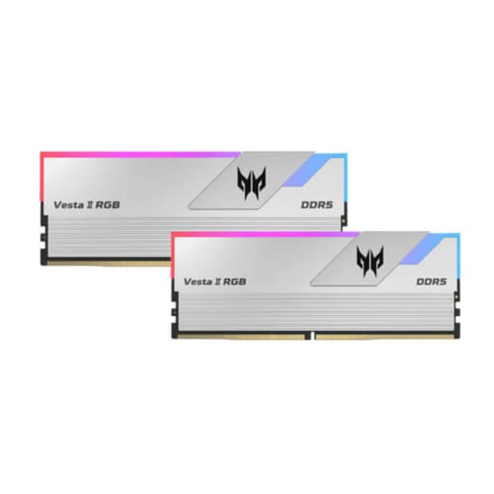 ACER Predator Vesta II RGB 32GB ( 16GB x 2 ) 6000MHz DDR5 RAM ( Silver ) ( CL30 )
