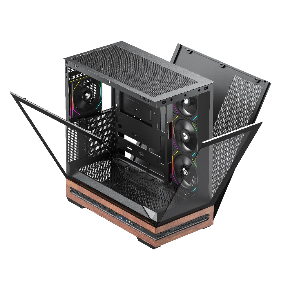 TAG Gamerz Stellar Prime ARGB EATX Mid Tower Cabinet (Black)