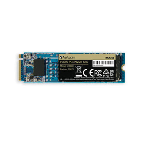 VERBATIM Vi3000 256GB M.2 NVME Gen3 Solid State Drive (SSD)