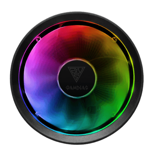 GAMDIAS Boreas E1L-010 RGB 90mm Single Tower CPU Air Cooler ( Black ) - Mehta Brothers Shop