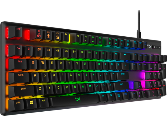 HYPERX Alloy Origins Full Size RGB Mechanical Gaming Keyboard (HyperX Aqua Switch)