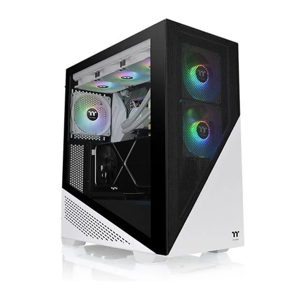 THERMALTAKE Divider 370 Snow ARGB EATX Mid Tower Cabinet (White)