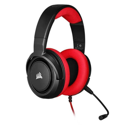 CORSAIR HS35 Wired Stereo Gaming Headphone With Mic ( Red ) ( PC/Mobile/Mac/Xbox )