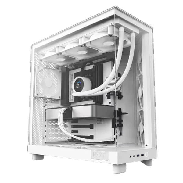 NZXT H6 Flow ATX Mid Tower Cabinet (White)